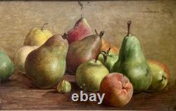 Old Paintings, Still Life with Pears, Circa 1900