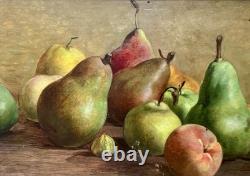 Old Paintings, Still Life with Pears, Circa 1900