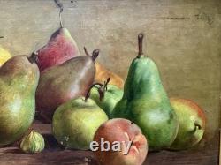 Old Paintings, Still Life with Pears, Circa 1900