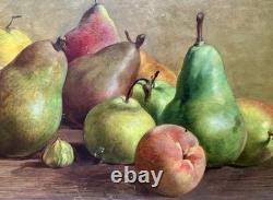 Old Paintings, Still Life with Pears, Circa 1900