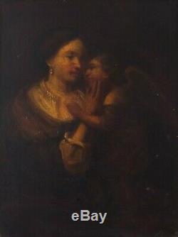 Old Religious Painting Antique Painting Mother And Child Painting, Angel