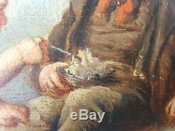 Old Table Children At Country Antique Oil Painting Oil Painting Old