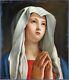 Old Table Virgin Mary Antique Oil Painting Oil Painting Dipinto
