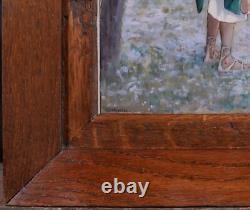 Old Tableau by Henri Delavelle: Rome, Greek Antiquity, Illustration Couple