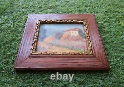 Old Very Beautiful Small Picture Landscape Bucolic Hens Beaulieu Le Puy En Velay