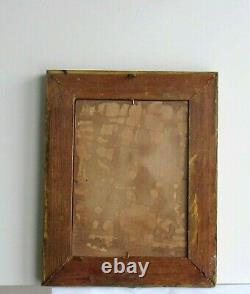 Old Wood Dore Frame Oil Painting On Canvas Ane White