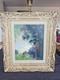 Old Oil On Canvas Painting Signed Langoti&Egrave;re, Woodland Landscape, Antique Frame