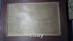 Old oil painting on wood MARINE BRETON FISHERMEN signed L JESSENT