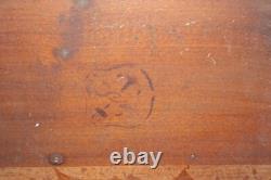 Old oil painting on wood panel, landscape with trees, dimensions 36x23.8 cm