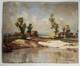 Old Oil Painting On Wood Signed C. Cipra, French Landscape, C. 1930
