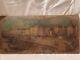 Old Oil Painting On Wooden Panel At The Place De La Bourse In Bordeaux