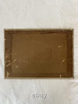 Old painting canvas signed P. Turin 1929 oil on wood