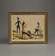 Old Painting Oil Landscape Horses Camargue Animated Scene Circky André Poirson