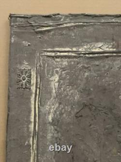 Old painting oil mixed composition sculpture portrait child motif moldings