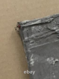 Old painting oil mixed composition sculpture portrait child motif moldings