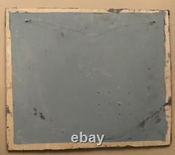 Old painting oil mixed composition sculpture portrait child motif moldings