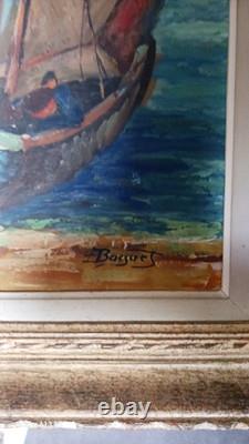 Old painting oil on wood