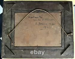 Old painting on wood signed by Lucien DUCUING (1946)