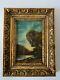 Old Small Painting Oil On Wood Panel Signature To Be Identified
