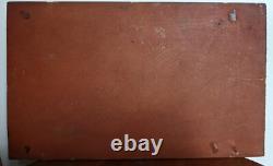 Old very pretty painting Oil/wood Barbizon School signature to be identified C76
