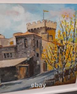 Opme 63 Puy-de-Dôme Auvergne Oil on wood by C. Reverdeau 47.5 × 65.5 cm