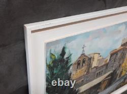 Opme 63 Puy-de-Dôme Auvergne Oil on wood by C. Reverdeau 47.5 × 65.5 cm