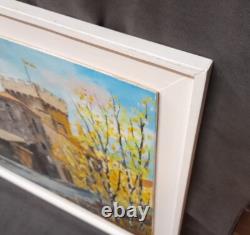 Opme 63 Puy-de-Dôme Auvergne Oil on wood by C. Reverdeau 47.5 × 65.5 cm