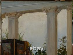 Oriental Interior, screen, carpet, column, perfume. Paul Henri BREHAM (1850–1933)