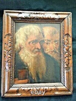 Original 18th Century Antique Painting, Oil On Wood