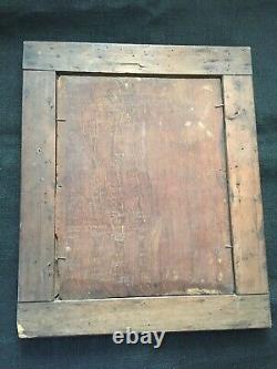 Original 18th Century Antique Painting, Oil On Wood