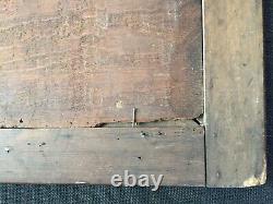 Original 18th Century Antique Painting, Oil On Wood