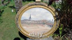 Original painting by Nicolas Mannarini, Stone Bridge in Bordeaux (2016)