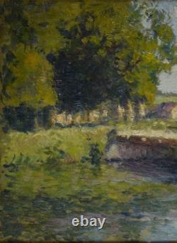 Oscar Koelliker, isn’t he? In 1882. And? Swiss school. Bridge at Saint-Rémy (Eure)