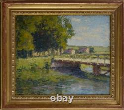 Oscar Koelliker, right? In 1882. And? Swiss School. Bridge at Saint-Rémy (Eure)