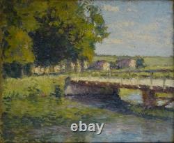 Oscar Koelliker, right? In 1882. And? Swiss School. Bridge at Saint-Rémy (Eure)