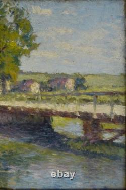 Oscar Koelliker, right? In 1882. And? Swiss School. Bridge at Saint-Rémy (Eure)