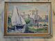Painting Italy Italian Lakes Sirmione Scaligera Fortress Lake Garda Castle
