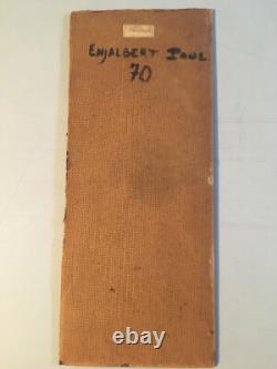 PAUL Enjalbert, oil painting by the Castrais artist on wood, Abstract Monges Group, Castres