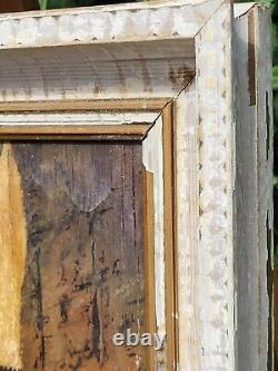 PORTER. Orientalism THE CASBAH of ALGERIA Oil painting on wood panel signed