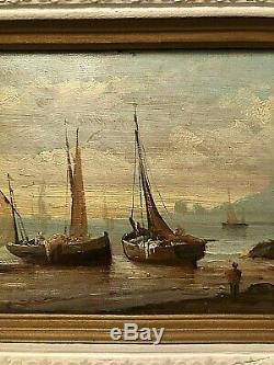 Paint Super Oil Panel A. Wood Marine Signed Budin XIX (no. 1)