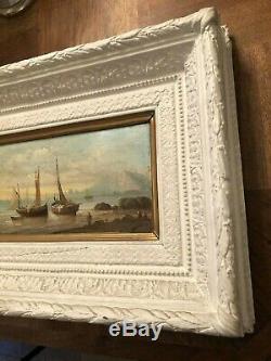 Paint Super Oil Panel A. Wood Marine Signed Budin XIX (no. 1)