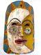 Painted Mask Attributed To Jean Cocteau: Carved Wooden Theater Mask