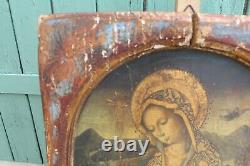 Painting Ancient Painting Icon Maternity Portrait Virgin To Child