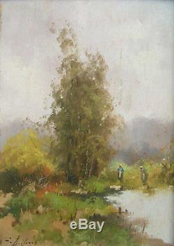 Painting Landscape E. Dupuy Eugene Galien-laloue (1854-1941) + Cadre