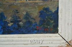 Painting Nabis Panorama Calanches Of Piana In Corsica Tomb Signed Rougeot 1937