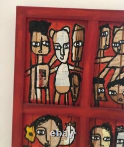 Painting OSAMA Oil on wood panel