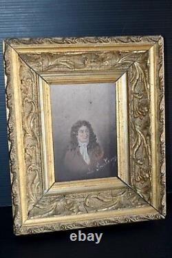 Painting On Wood La Fontaine Frame Dore Old Bel Object Deco Frame Art Nouveau