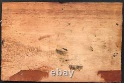 Painting Painting Oil A Bonnaud Panel Landscape Forest Character Xixth