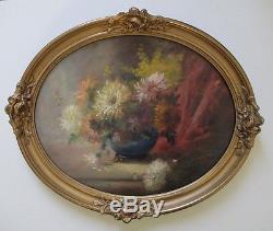 Painting Painting Still Life With Flowers 1900 Oil On Wood Impressionism