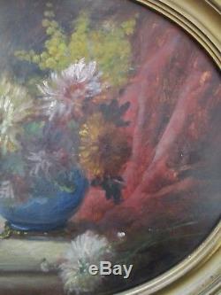 Painting Painting Still Life With Flowers 1900 Oil On Wood Impressionism